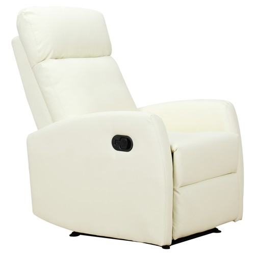 Homcom poltrona relax - poltrona, pelle