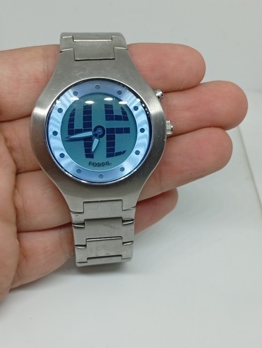 Fossil big tic - fossil, blu