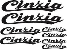 KIT n 8 ADESIVI PRESPAZIATI BICI CINZIA application tape più logo VARI COLORI