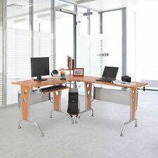  Scrivania per Computer PC Angolare in Ciliegio Elegante angolo casa ufficio 