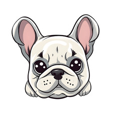 2 adesivi auto Bulldog