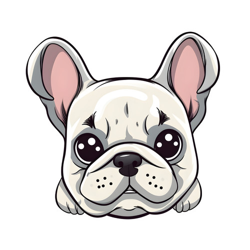 Bulldog francese cane auto