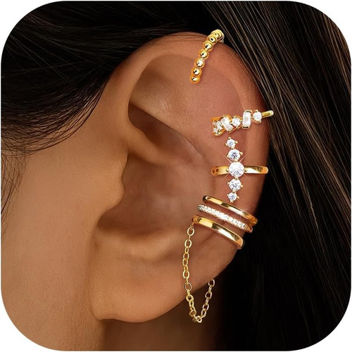 5pcs ear cuff - 5pcs, donna