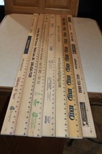 Lotto 7 righelli in legno