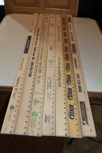 Lotto righelli legno - 7,
