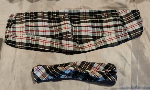 Cummerbund quadri vintage - cummerbund, a