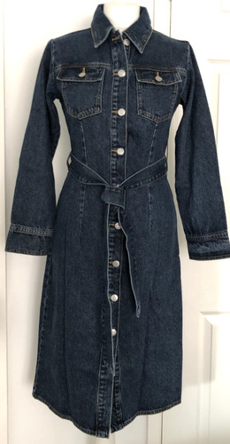 Abito camicia midi denim - camicia, zara