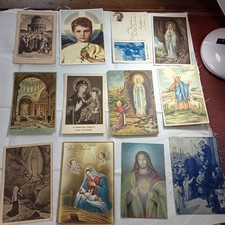 Lotto 12 cartoline religiose