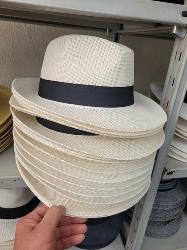Cappello bianco mod borsalin - bianco,