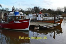 Photo - Fishing boats on the Wick Ferry pontoon  c2018