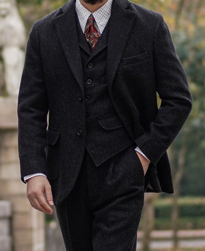 Giacca tuta tweed grigio