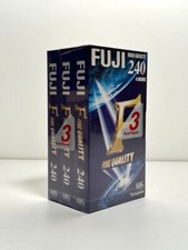 3 VHS FUJI 240 F Fine Quality
