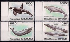 Burundi 2011 Killer Whales mammiferi marini vita marina set 4v MNH/2