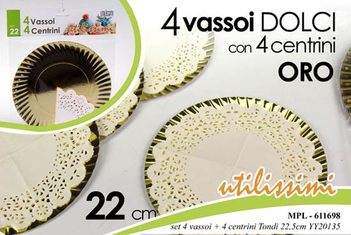 Vassoi 4 centrini sotto - 4,