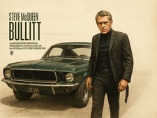 BULLITT 1968 QUAD POSTER