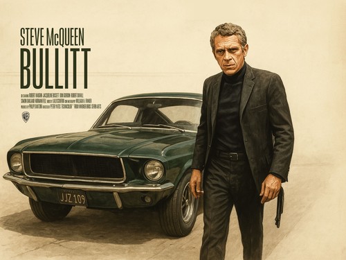 Bullitt 1968 quad poster - 1968,