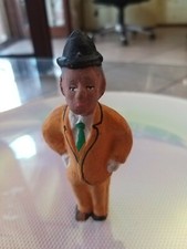 Statua omino Totò in terracotta Alto 10 Cm da collezione 