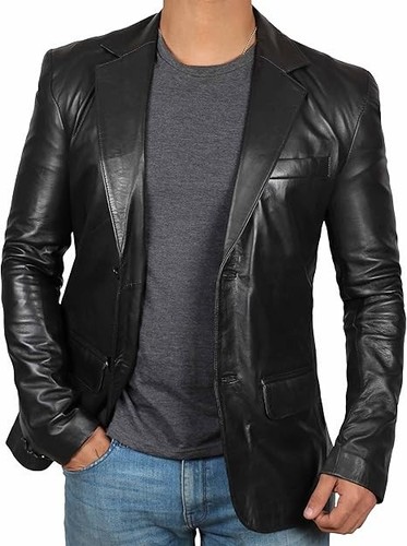 Blazer nero slim - fit, cappotto