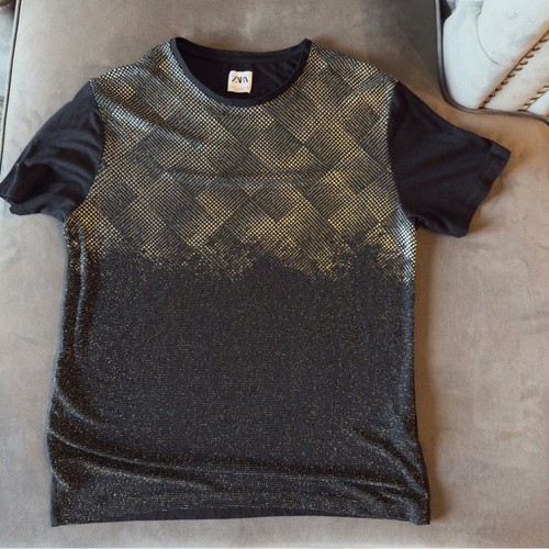 Shirt nera uomo zara - t-shirt,
