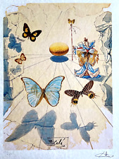 Salvador.Dalì Litografia COA originale firmata numerata a mano a matita Dali..