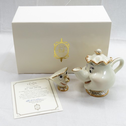 Lenox china mrs potts - &, chip