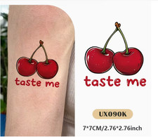 Tatouage temporaire cerise - cerise, +