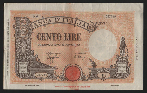 100 lire grande - lire,