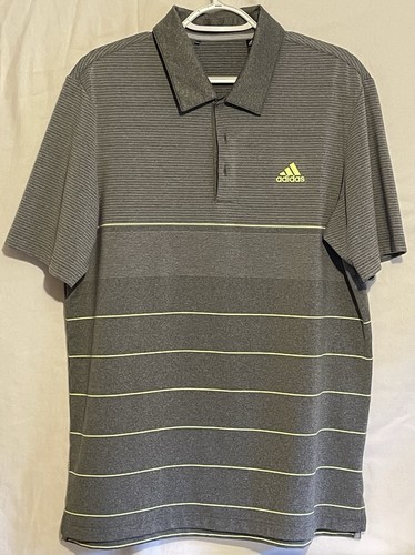 Polo adidas grigia - grigia, righe