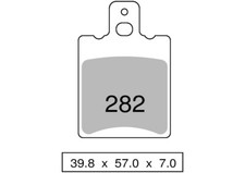 COPPIA PASTIGLIE FRENO TROFEO