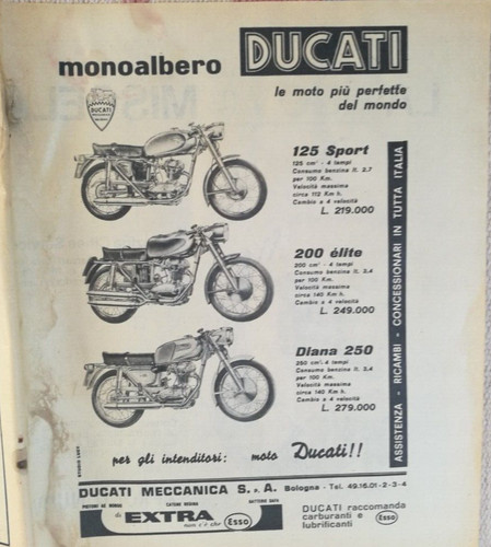 Monoalbero moto ducati 125 - moto,