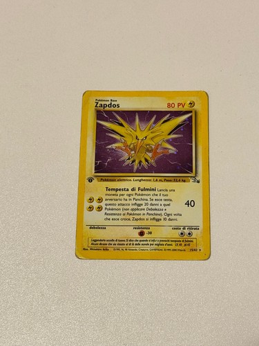 Carta pokemon zapdos 102 - pokemon,