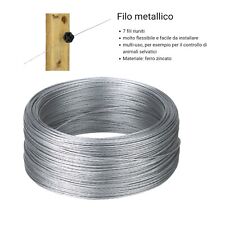 Filo zincato per recinto elettrico 200 mt x 1.5mm recinzione cinghiali selvatici