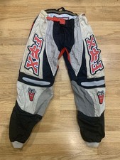 Fox Racing 360 MX ATB BMX Pantaloni Racing Protezione Taglia 34 Retrò Buone Condizioni