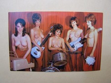 San Francisco -Girl Topless  Band- (U.S.A.)  Cartolina d'epoca -Formato piccolo