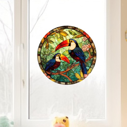 Adesivo vetro colibrì - in,