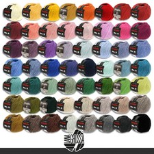 Lana Grossa 5 X 50 G Brigitte N. 2 Filato A Rete Lana Alpaca Cotone 56 Colori