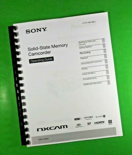 Manuale uso per videocamera - d'uso,