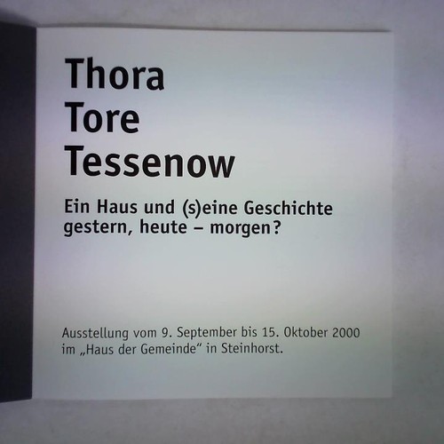 Thora tore tessenow ein - thora,