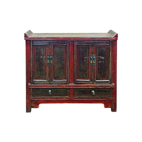 Vintage distressed brick red - distressed,