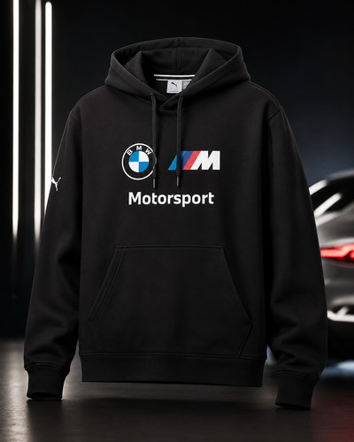 Felpa con cappuccio bmw mms - felpa,
