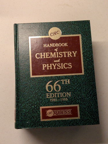 Crc handbook chemistry - handbook, and