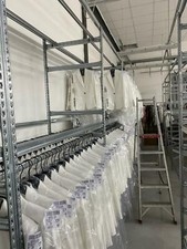 scaffale in acciaio zincato appendi abiti