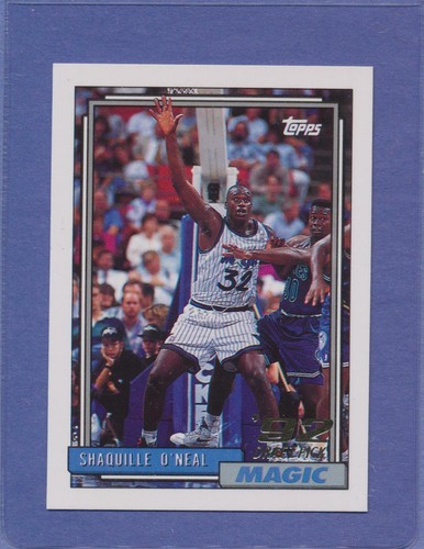 1992 topps shaq shaquille - 1992,