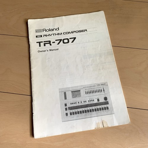 Roland 707 manuale uso - tr-707,