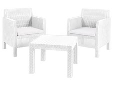 SET RATTAN MATILDE 2P BIANCO