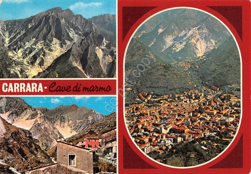Cartolina carrara cave - carrara, di