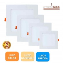 PANNELLO LED  FARO FARETTO DA INCASSO DA 3W 6W 12W 18W 24W QUADRATO ULTRA SLIM