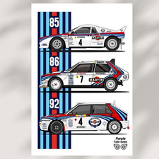 Poster Lancia Delta Martini
