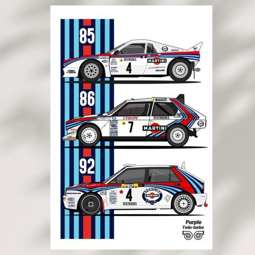 Poster lancia delta - lancia,