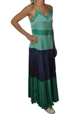 abito lungo plissettato